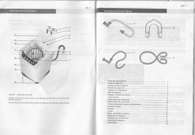 Page 1 of the manual User Manual Fensa Computer Pro 9050