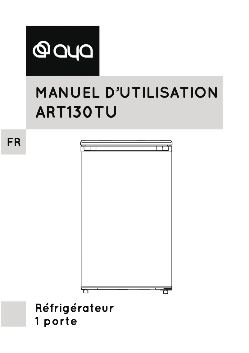 Page 1 of the manual User Manual AYA ART130TU