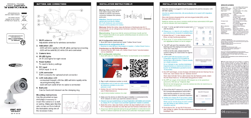 First page image of the manual for HWC401