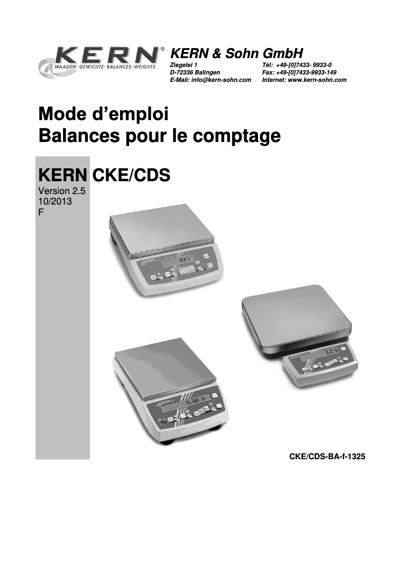 First page image of the manual for CKE 3600-2