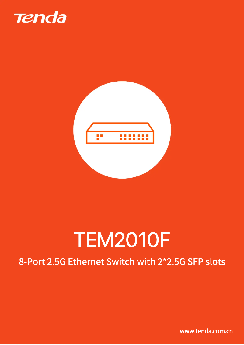 First page image of the manual for TEM2010F