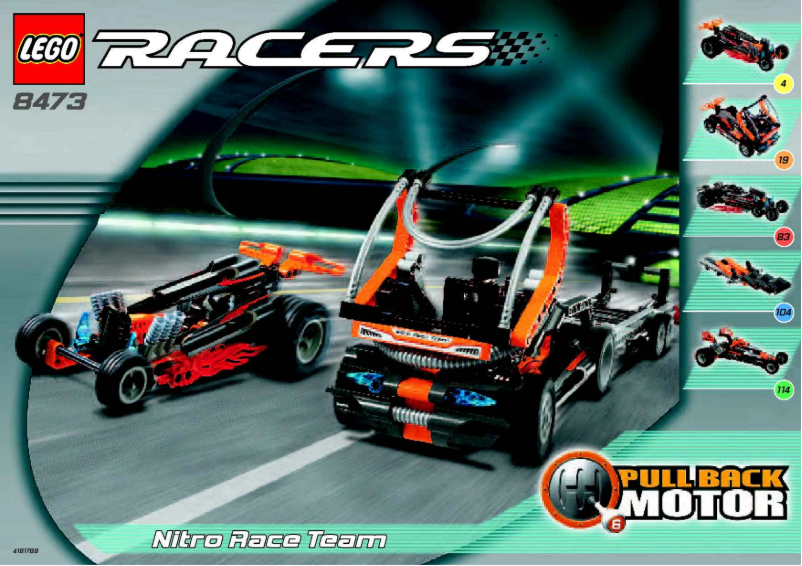First page image of the manual for Nitro Race Team
