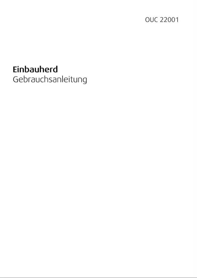 Page 1 of the manual User Manual Beko OUC 22001