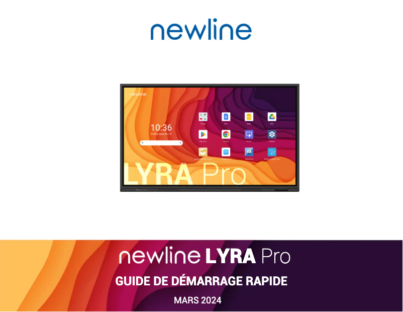 Page 1 of the manual User Manual Newline TT-5523QA