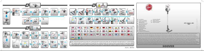 First page image of the manual for H-FREE 800 Lite HF822LHC 011