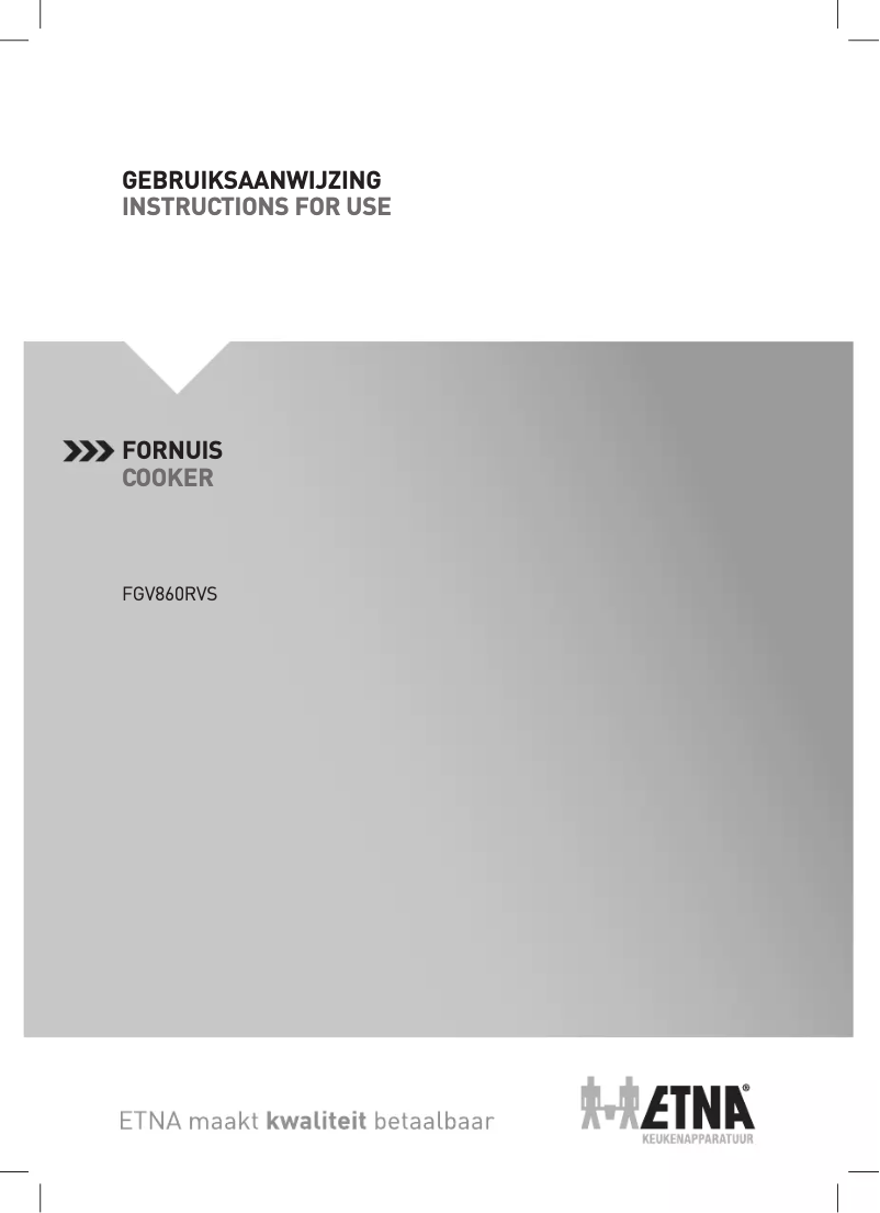 Page 1 of the manual User Manual Etna FGV860RVS