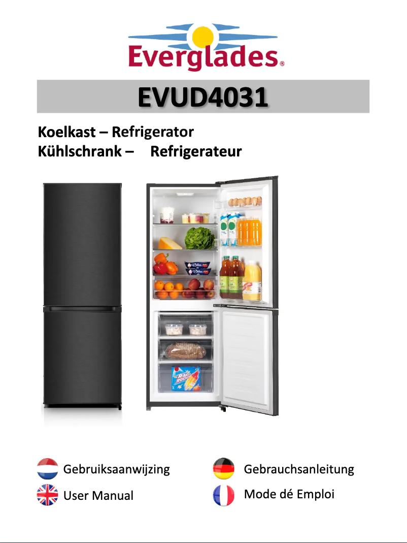 First page image of the manual for EVUD4031