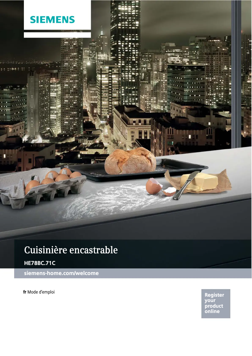 First page image of the manual for HE78BC571C