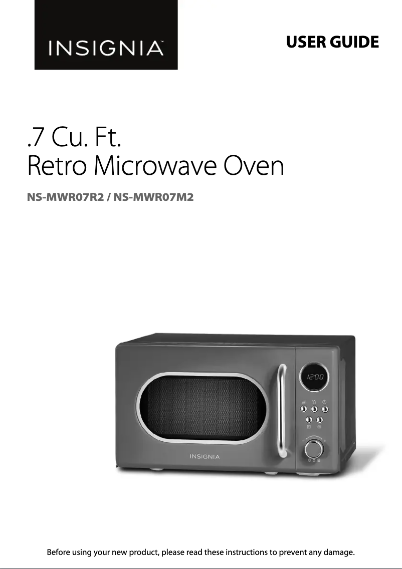 First page image of the manual for NS-MWR07M2