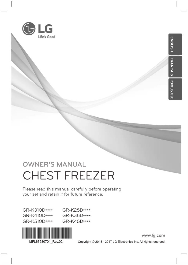 Page 1 of the manual User Manual LG GR-K25DSLBC