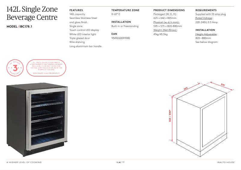 First page image of the manual for IBC178.1