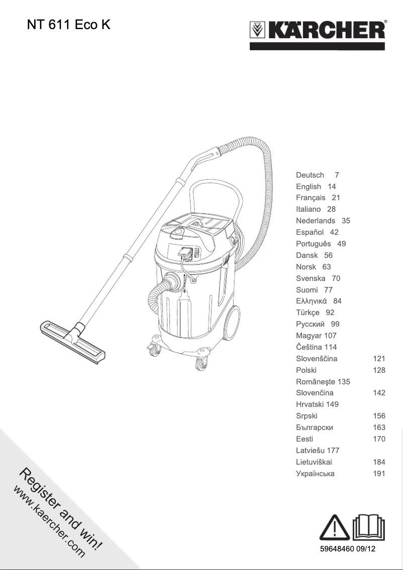 First page image of the manual for NT 611 Eco