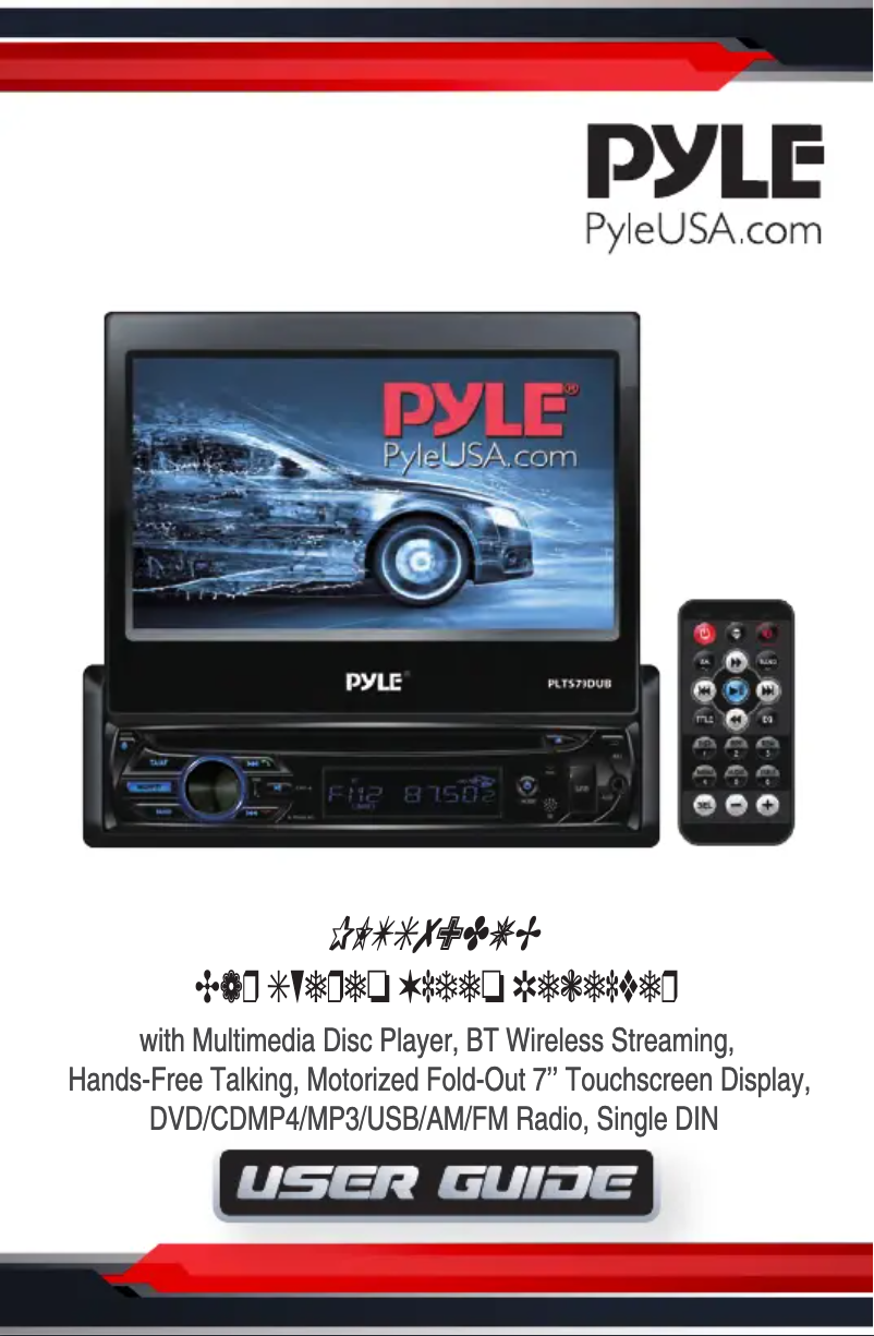 First page image of the manual for PLTS79DUB
