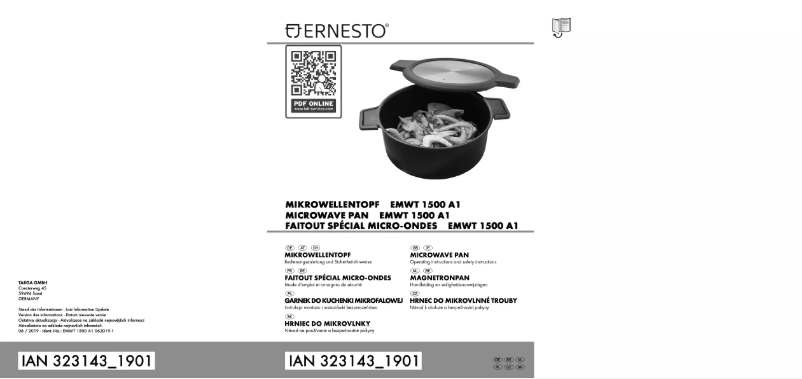 First page image of the manual for EMWT 1500 A1