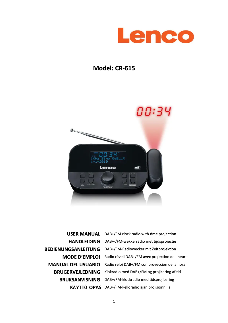 First page image of the manual for CR-615