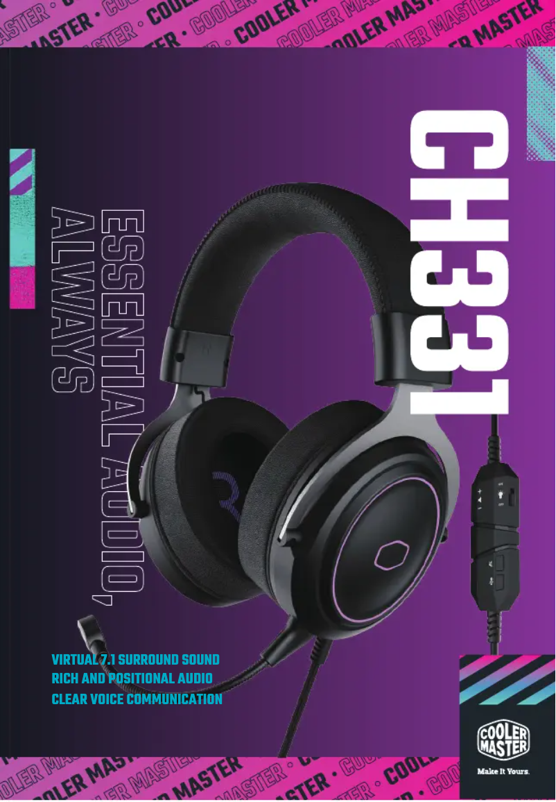 Page 1 of the manual User Manual Cooler Master CH331