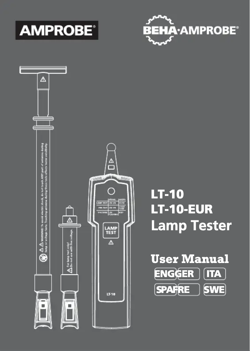 First page image of the manual for LT-10