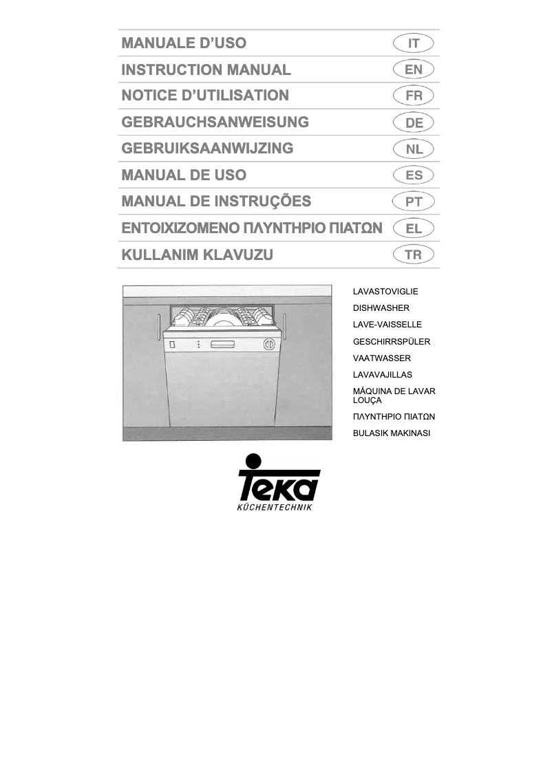 Page 1 of the manual User Manual Teka LP7 790