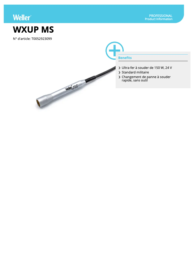 First page image of the manual for WXUP MS