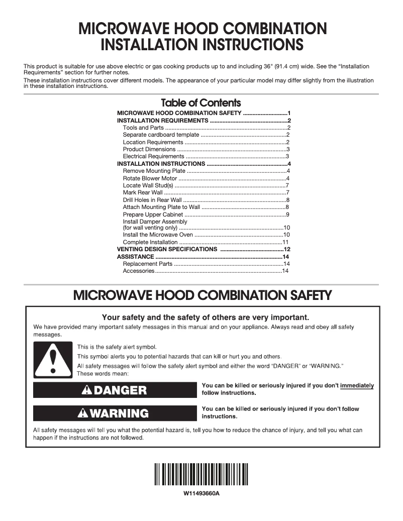 First page image of the manual for JMV9196CS