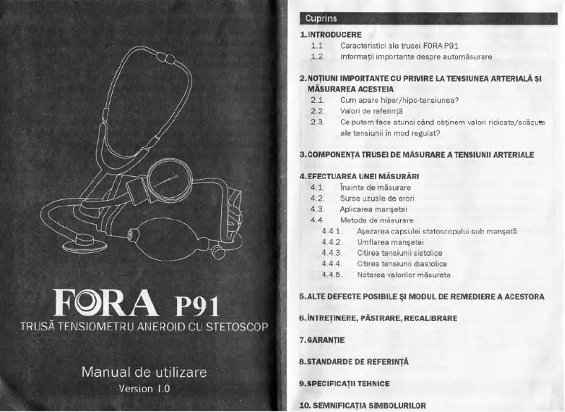 First page image of the manual for P91