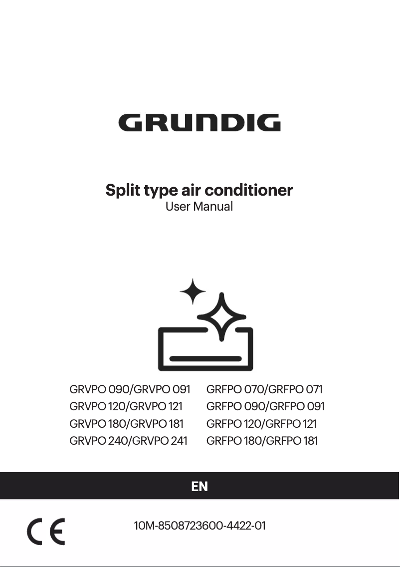 Page 1 of the manual User Manual Grundig GRFPO 180 / GRFPO 181