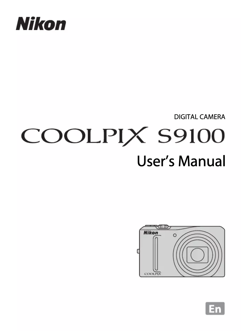 First page image of the manual for Coolpix S9100