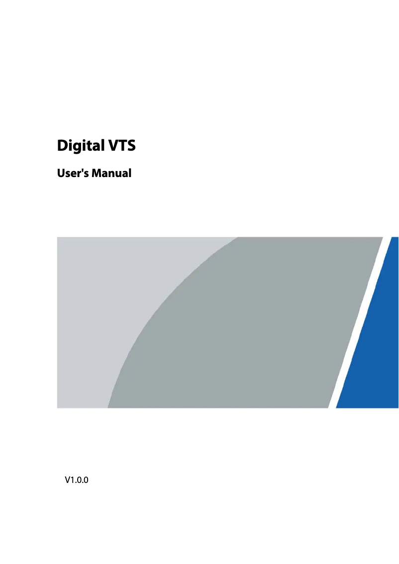 First page image of the manual for VTS5A40B