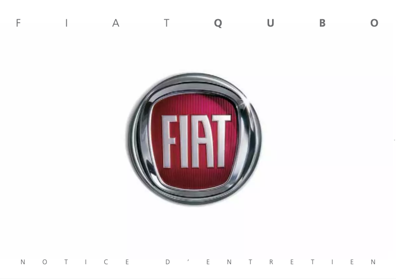 Page 1 of the manual User Manual Fiat Qubo (2018)