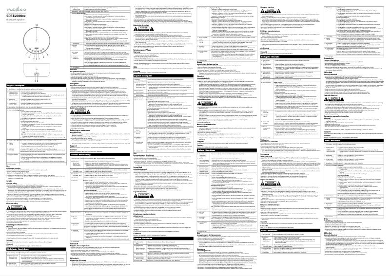 First page image of the manual for SPBT4000GY