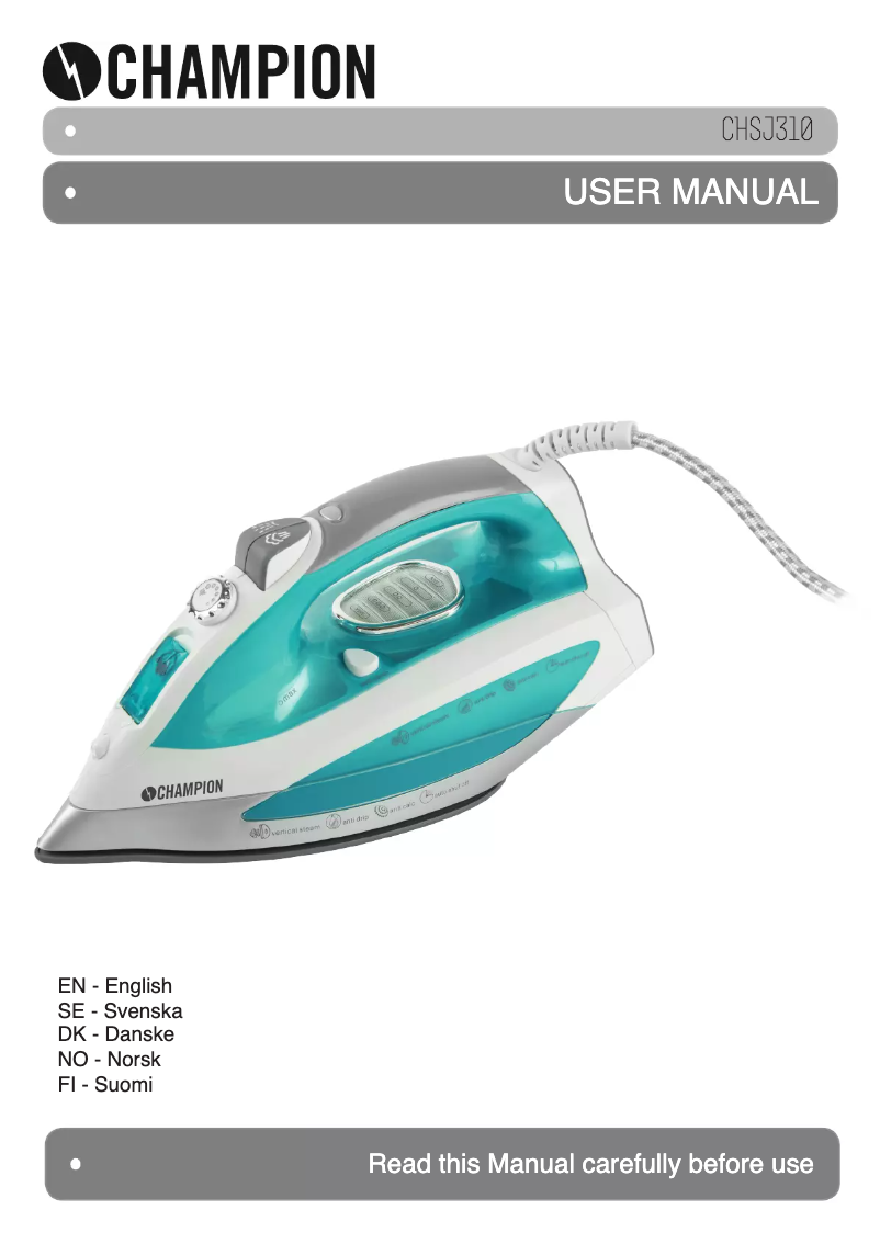 First page image of the manual for CHSJ310