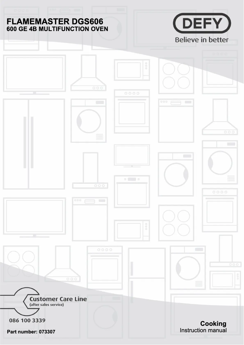 First page image of the manual for DGS606