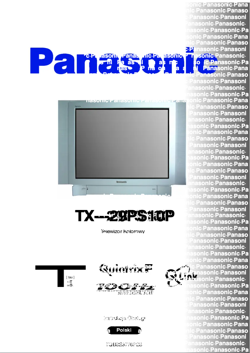 Page 1 of the manual User Manual Panasonic TX-29PS10P