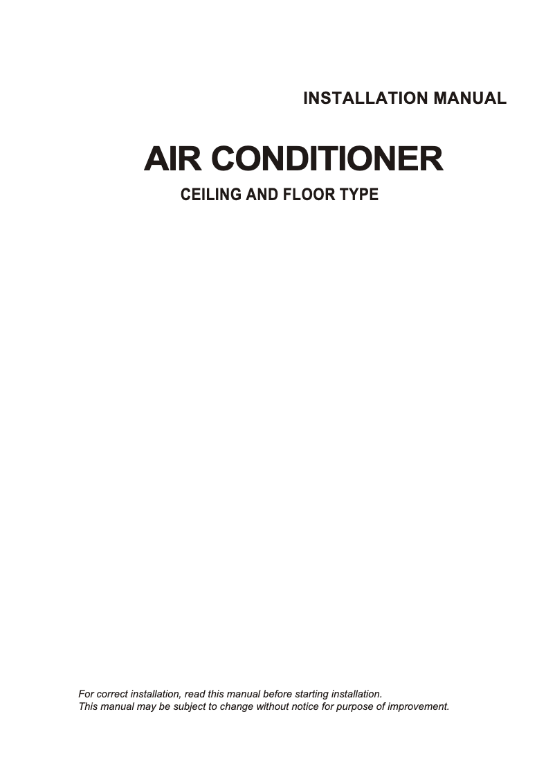 First page image of the manual for MUB-60HRN1