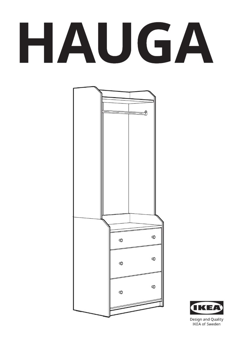 First page image of the manual for HAUGA