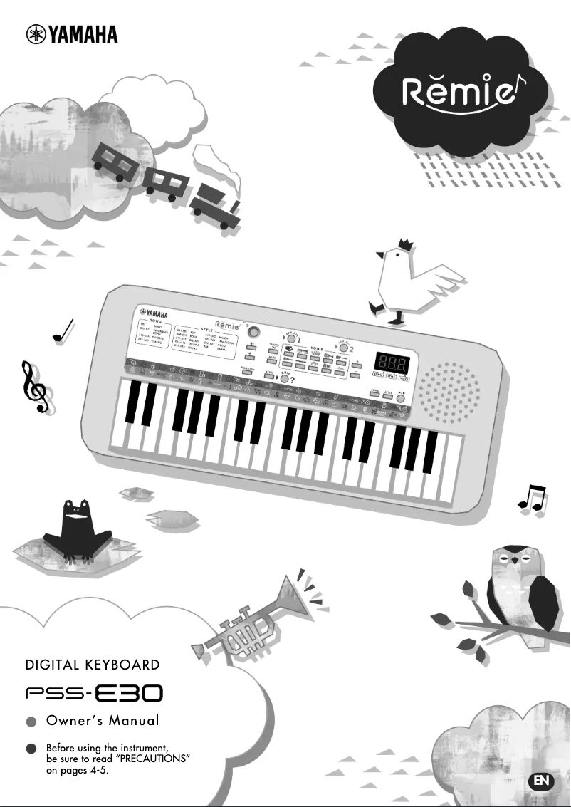 First page image of the manual for Remie PSS-E30