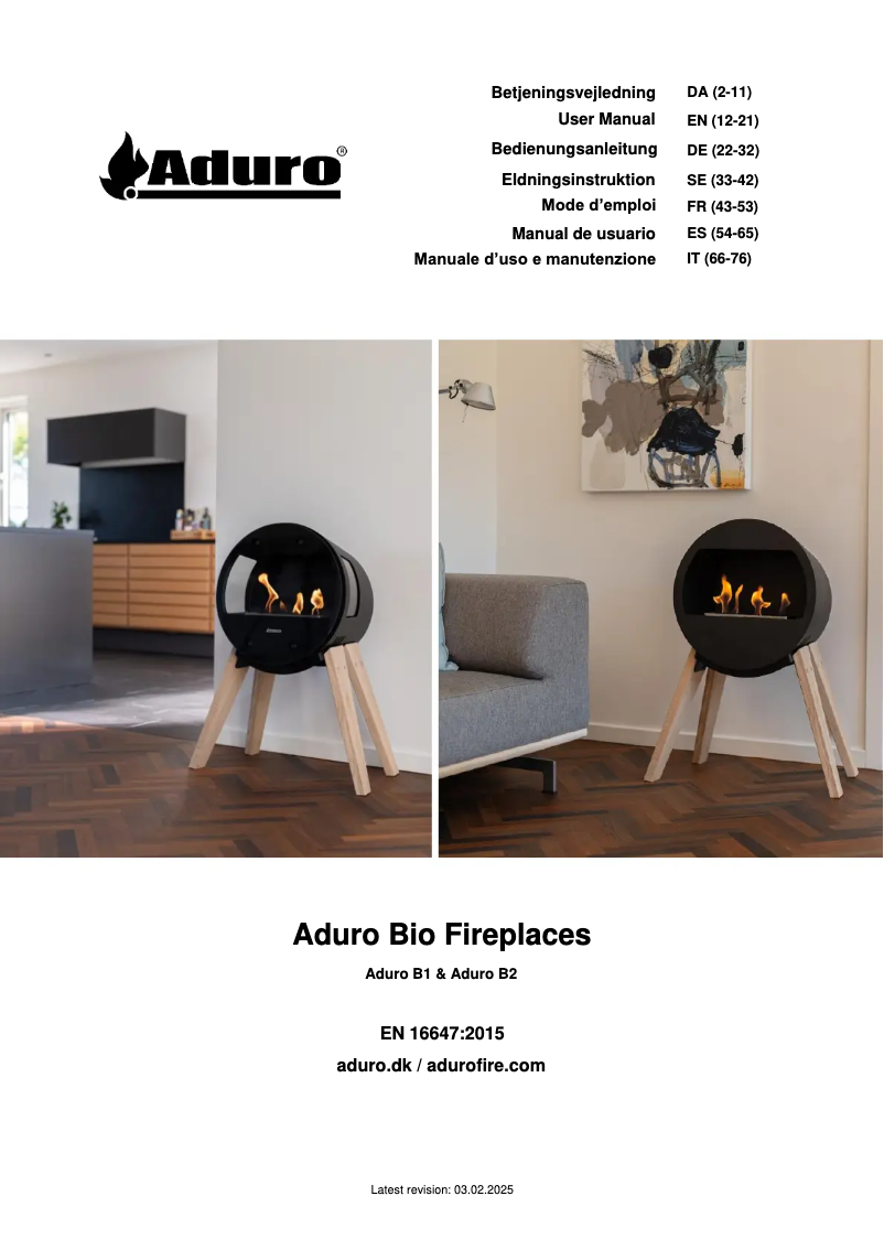 First page image of the manual for B2