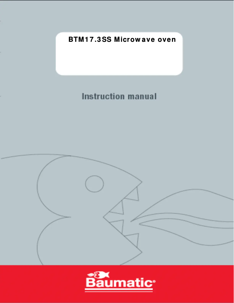 First page image of the manual for BTM17.3SS