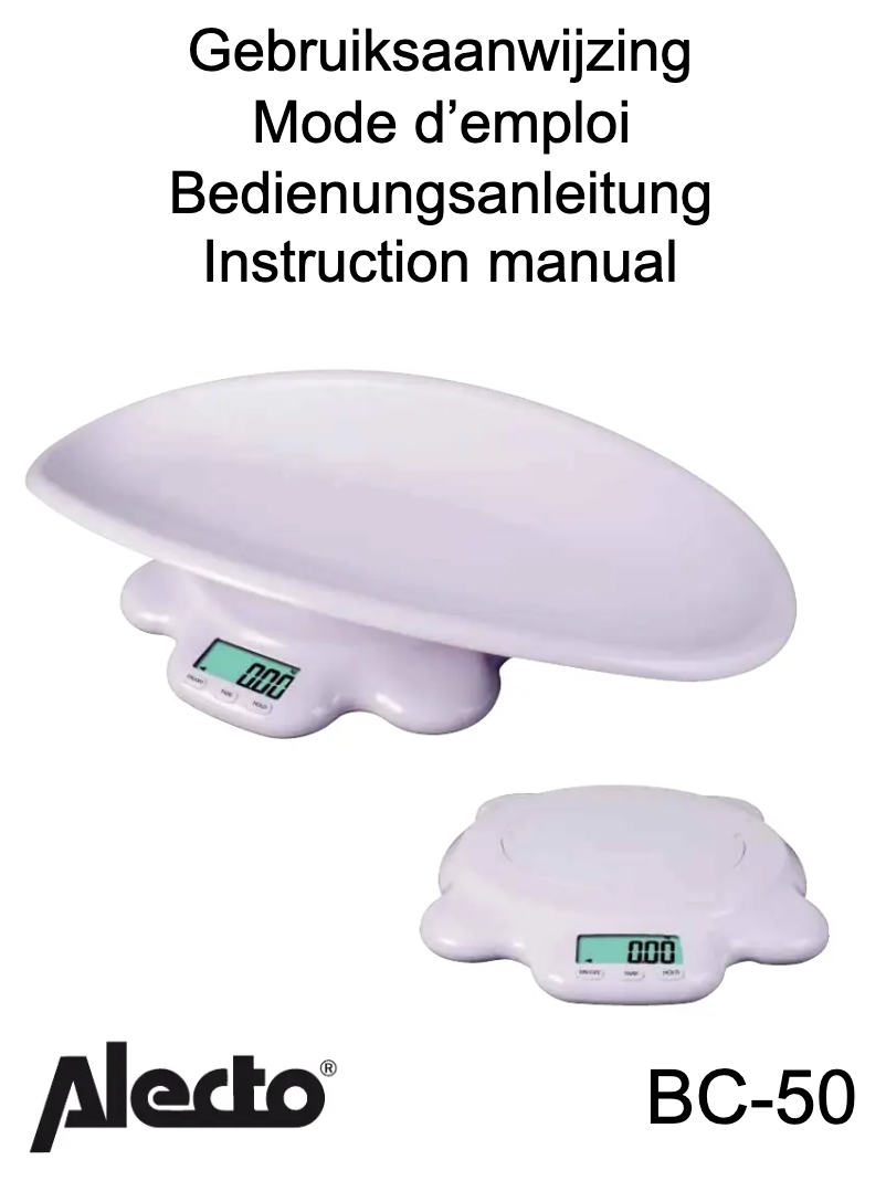 Page 1 of the manual User Manual Alecto BC-50