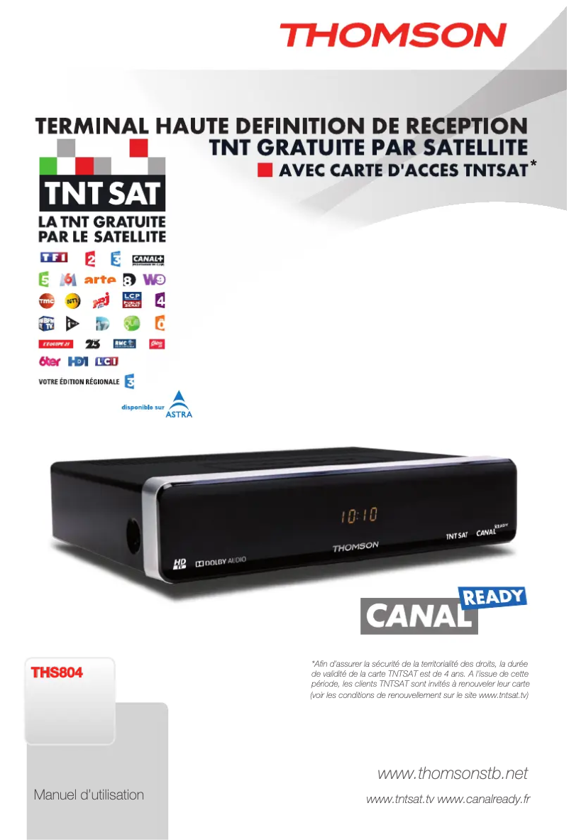 First page image of the manual for THS804