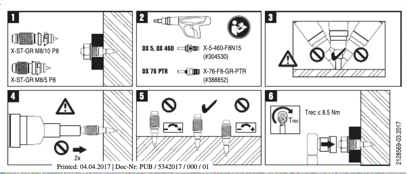 First page image of the manual for X-ST-GR M8