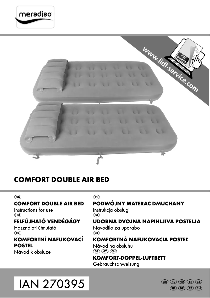 First page image of the manual for IAN 270395