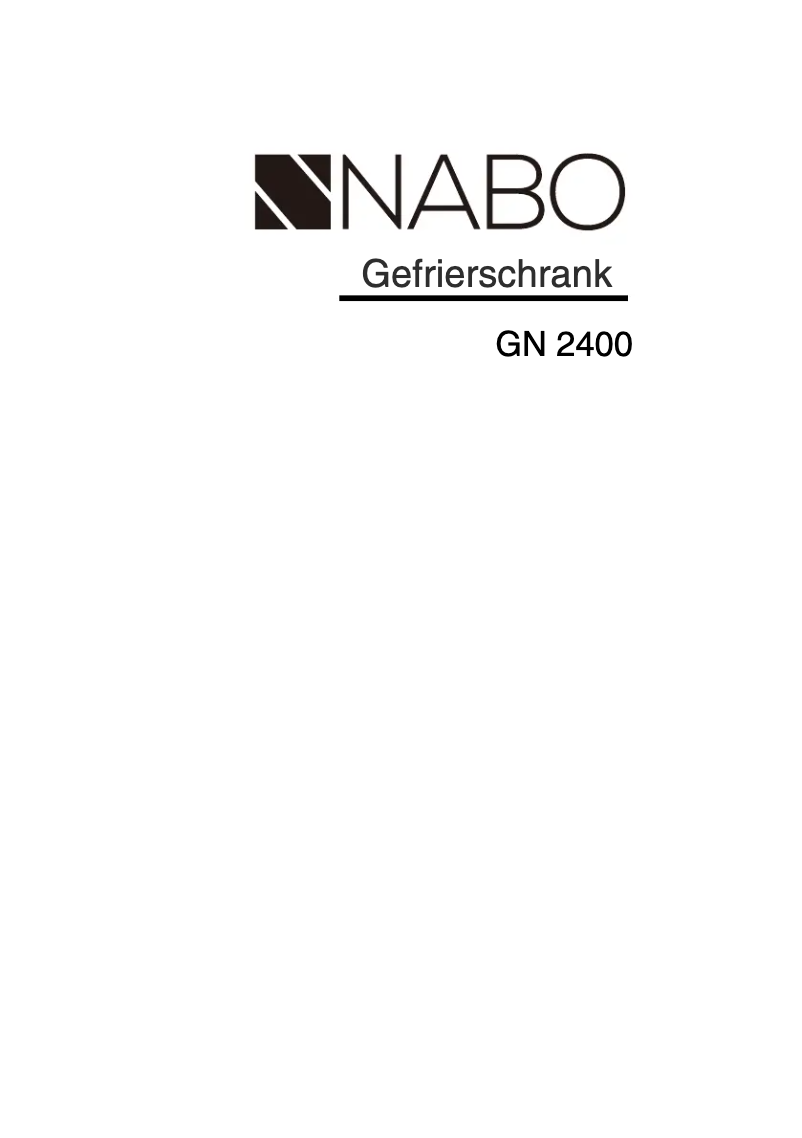First page image of the manual for GN 2400