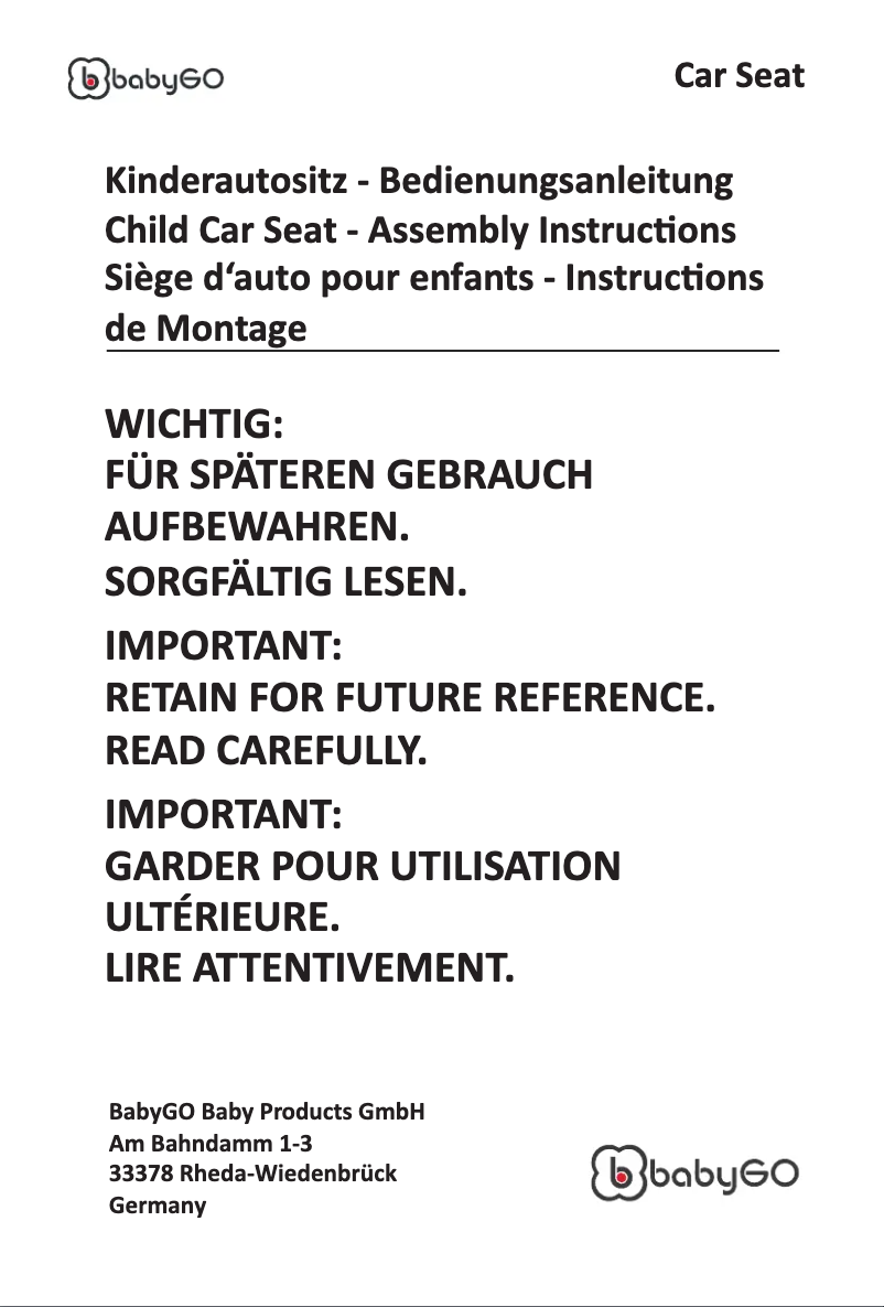 First page image of the manual for Booster