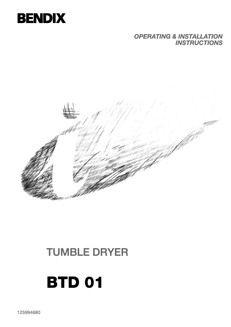 Page 1 of the manual User Manual Bendix BTD01