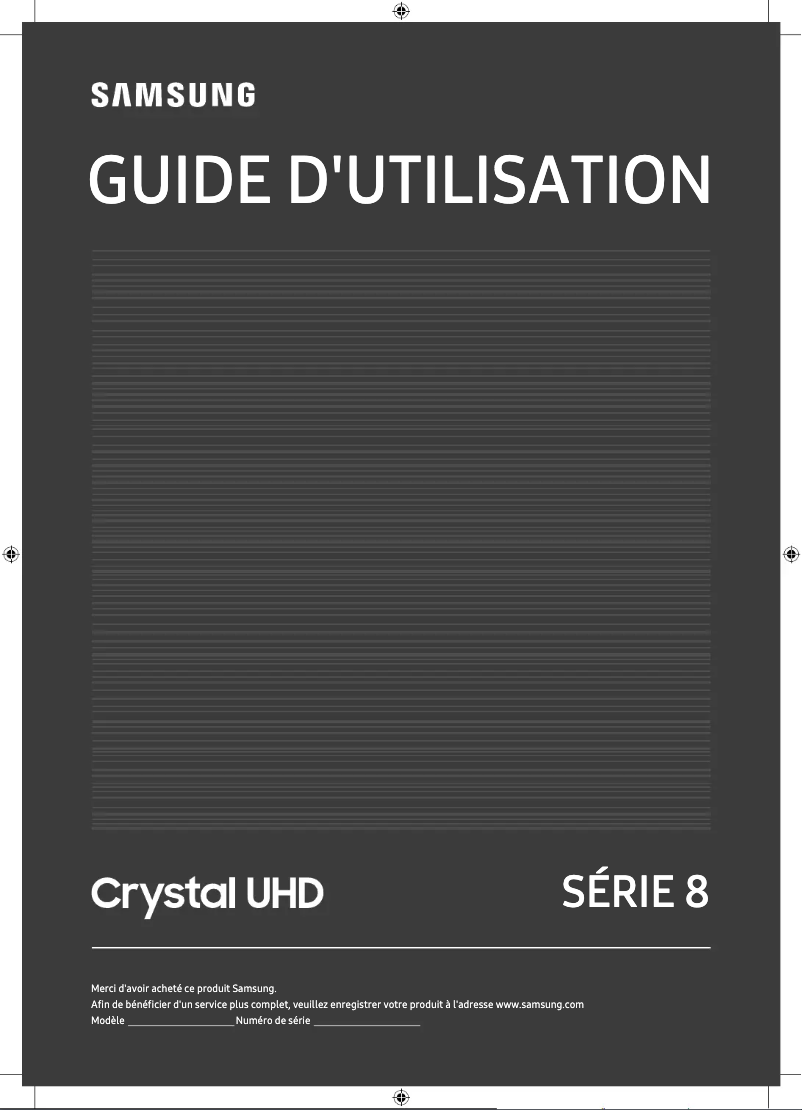 Page 1 of the manual User Manual Samsung UA82TU8000K
