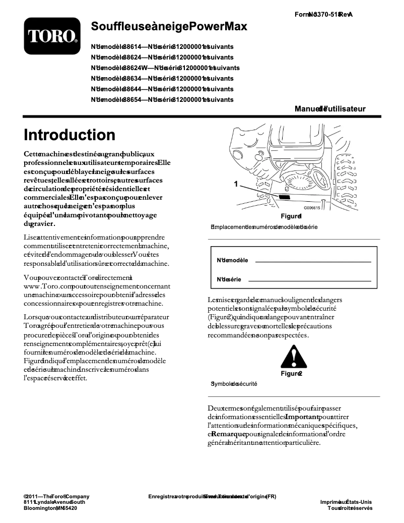 First page image of the manual for Power Max 1128 OXE