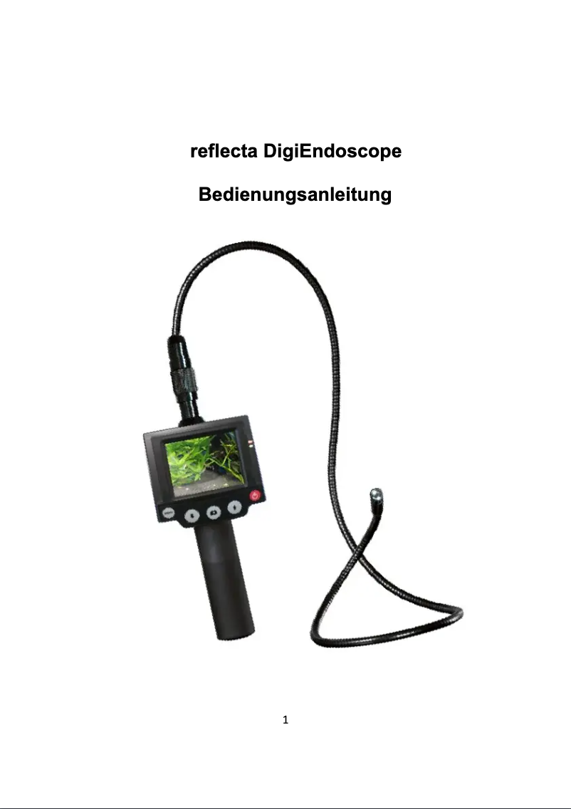 Page 1 of the manual User Manual Reflecta DigiEndoscope