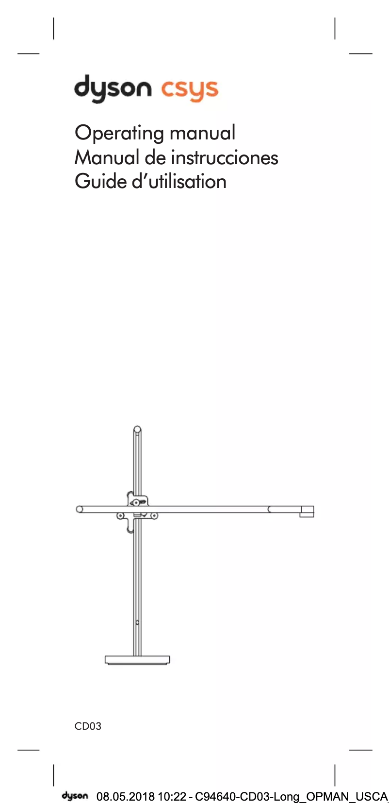 First page image of the manual for Csys