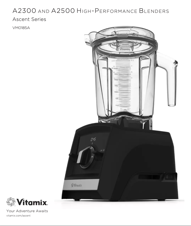 Page 1 of the manual User Manual Vitamix Ascent 2300